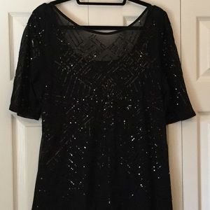 Dressy sequin top